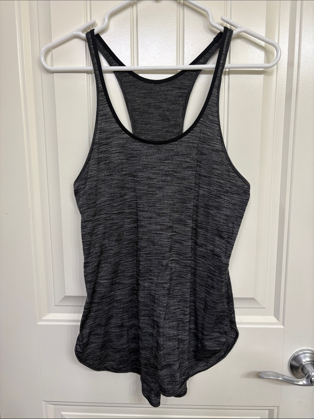 lululemon athletica Black Heather Racerback Tank